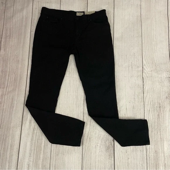 ALL SAINTS Women’s Mast Low Rise Skinny Fit Jeans Black Croc Size 32